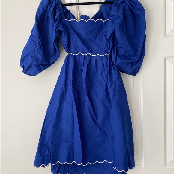 Anthropologie Scalloped Mini Dress - Picture 6 of 10